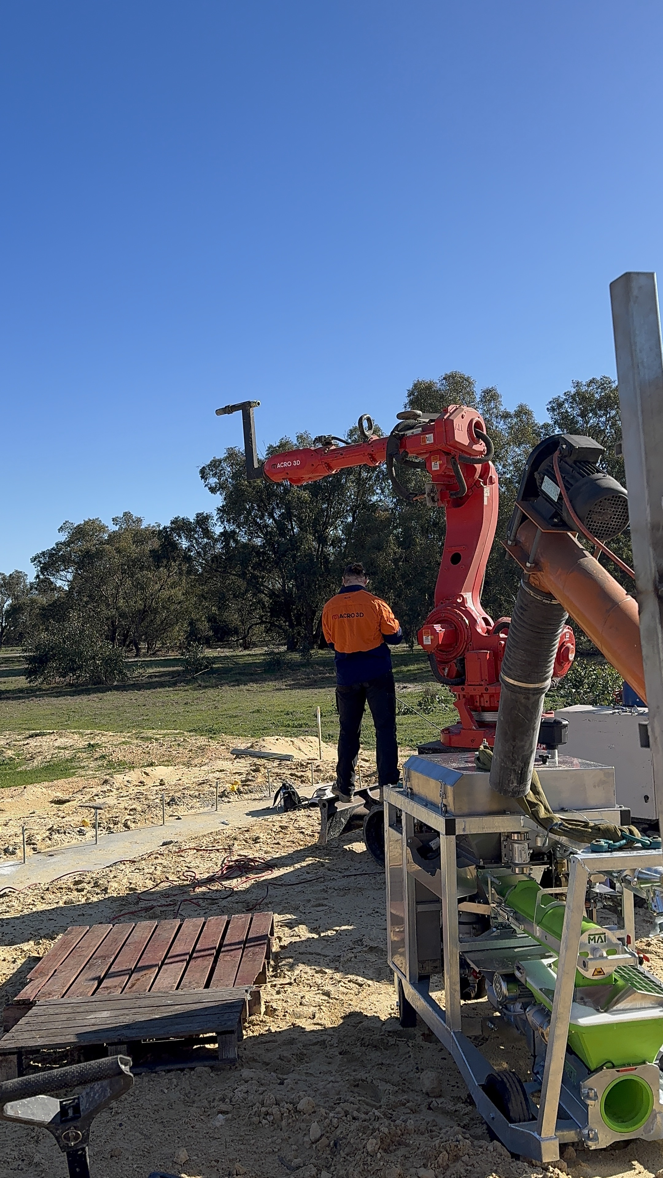Macro3D machine deployed in the field